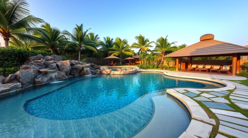 Freeform swimming Pool