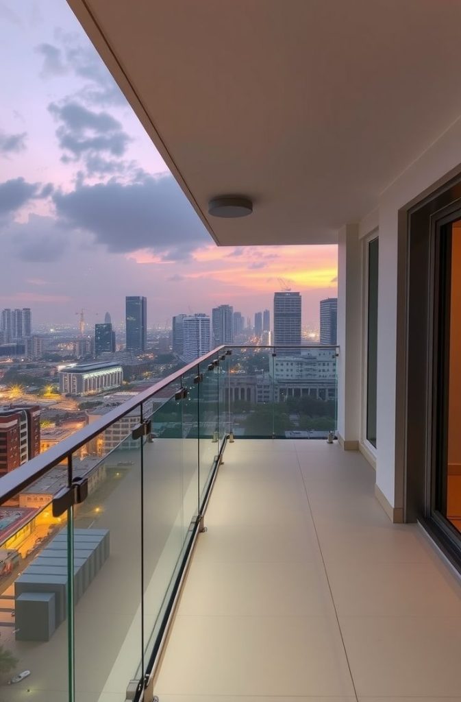 Balcony Glass Balustrade ghana