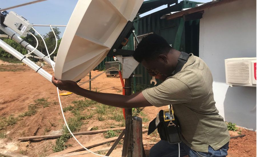 Satellite Dish Installation in Ghana